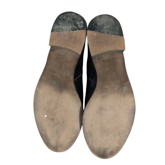 SKECHERS! BLACK GENUINE LEATHER "RIBBON THREADED" MEMORY FOAM BOOTS! SZ 8.5M - Picture 9 of 10